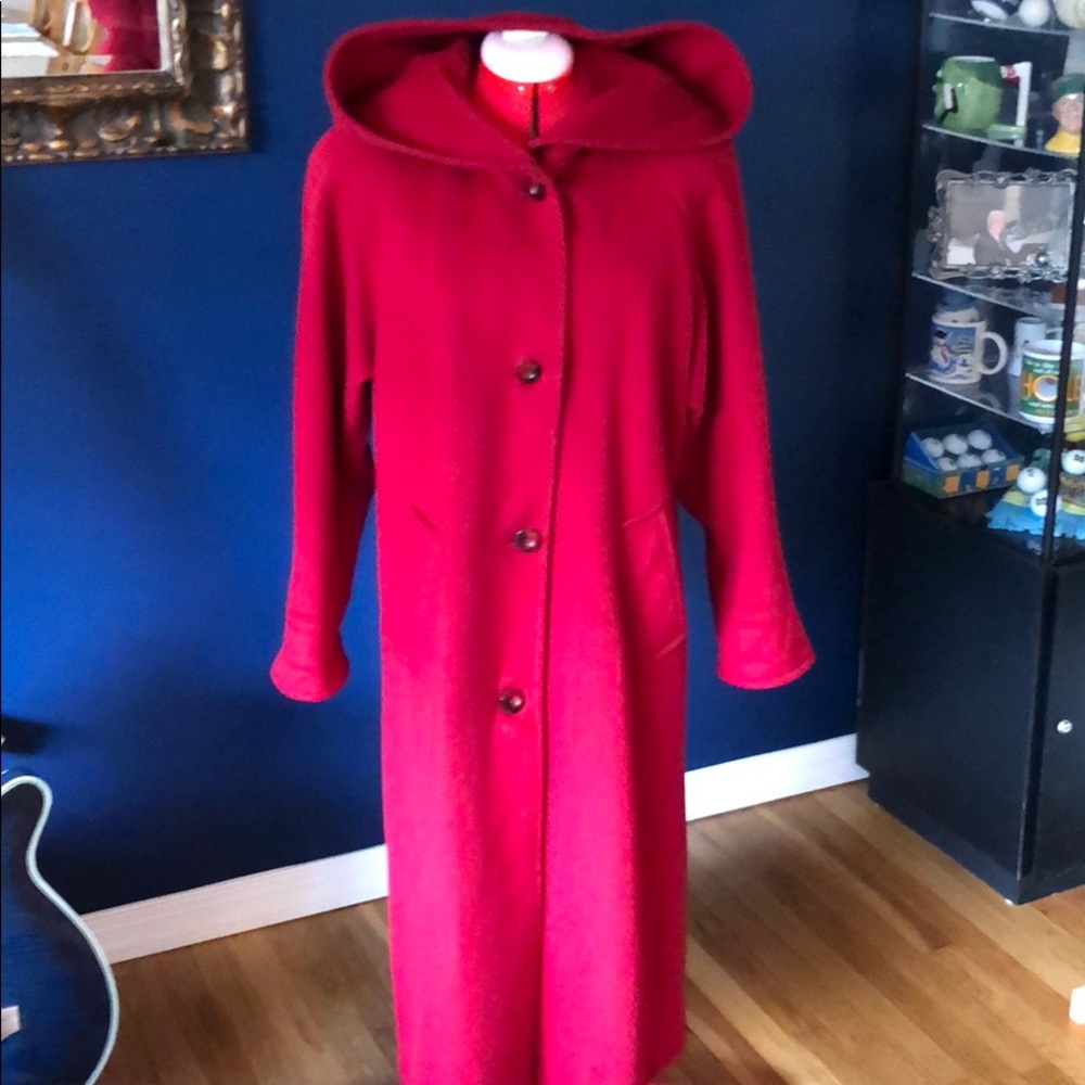 Wool duster coat - sz 4 Made in USA
